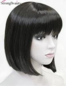 Парик Из прямых синтетических волос для женщин, светлый, коричневый, красный