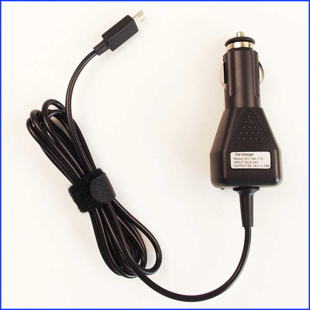 19V 1.75A Ноутбук DC Автомобильный адаптер питания зарядное устройство для ASUS VivoBook E200