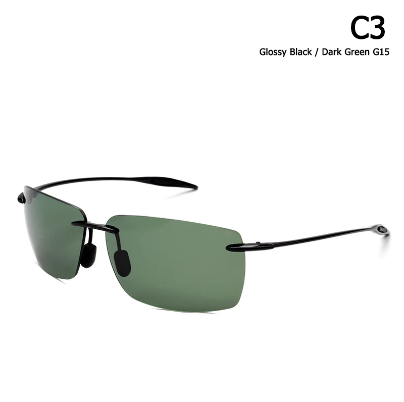 C3 Black G15 JackJad, спортивные, TR90, без оправы, оправа, BreakWall, стильные солнцезащитные очки, Ретро стиль, поляризационные, фирменный дизайн, солнцезащитные очки, Oculos De Sol Masculino - Цвет линз: C3 Black G15