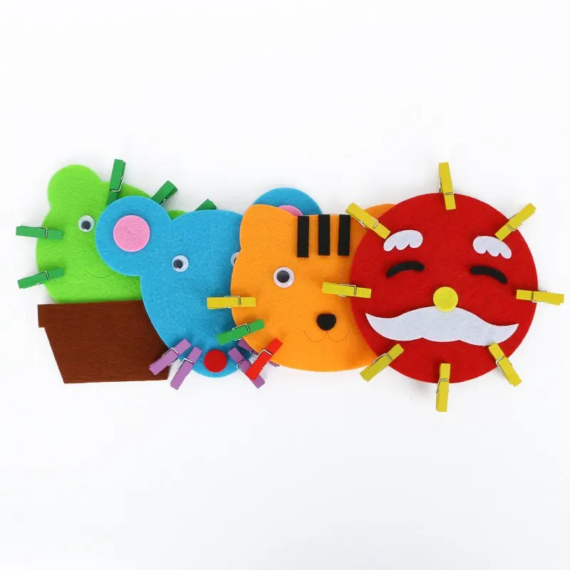 Новый 4 вида стилей нетканый Клип Ремесло детские игрушки для изучения раннего