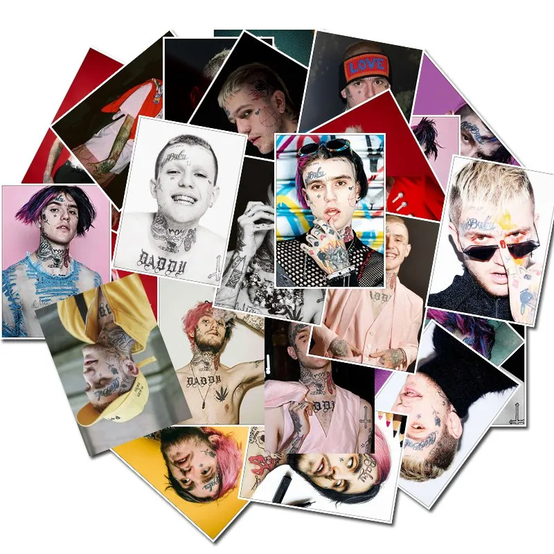 25 смешанных/много Американский известный рок певец Lil Peep граффити наклейка s diy