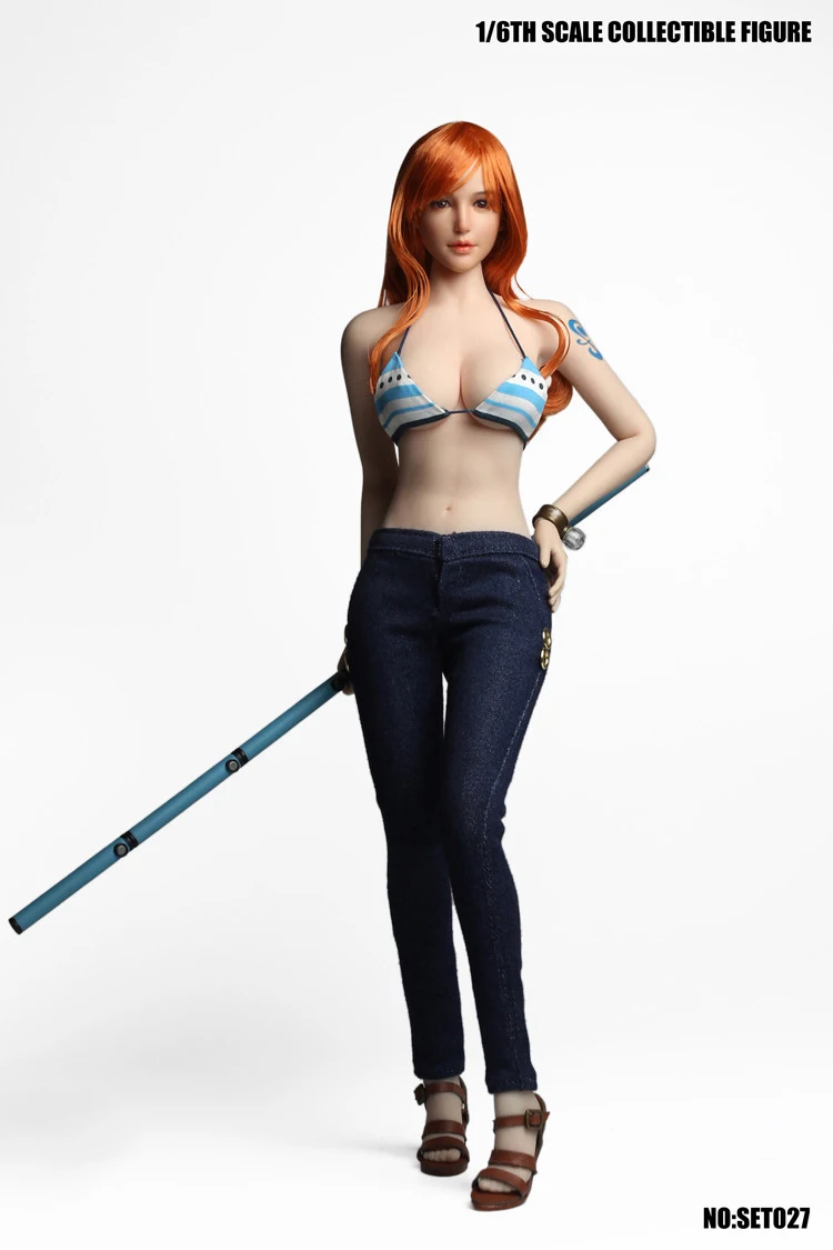 Для коллекции 1/6 SET027 Японские Аниме фигурки навигатора Nami Head Cothing Набор оружие для