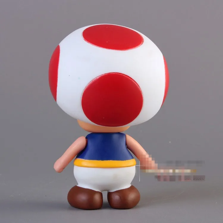 Бесплатная доставка 9 5 cmSuper Mario Bros Грибная жаба ПВХ фигурка модель игрушки подарок