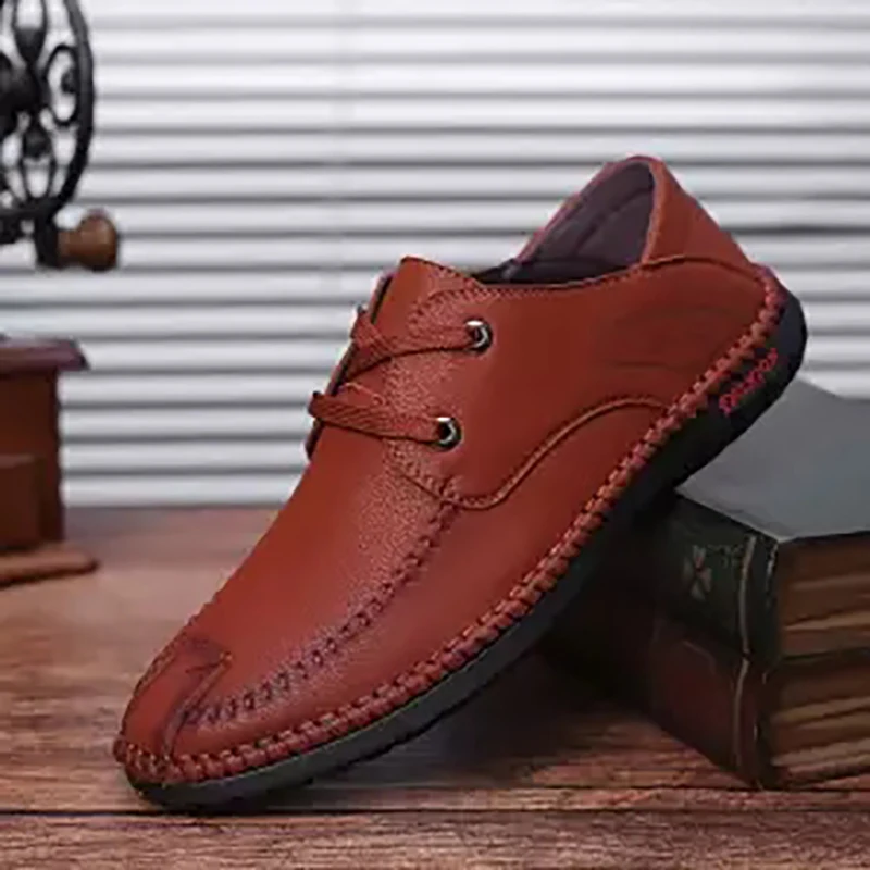 Классические удобные мужские повседневные туфли лоферы Мужская обувь