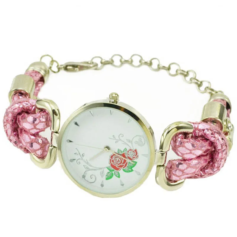 Новые женские часы модные винтажные кожаный ремешок кварцевые наручные Relogio