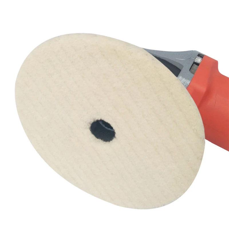ToHuu 5 дюймовые полировальные диски для шерсти восковая самоклеящаяся
