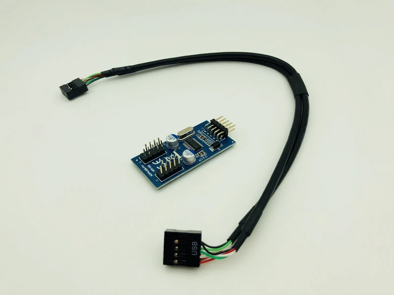 Кабель удлинитель 9 контактный (папа) на 1 2 или 4 разъема (мама) рабочий стол USB 0