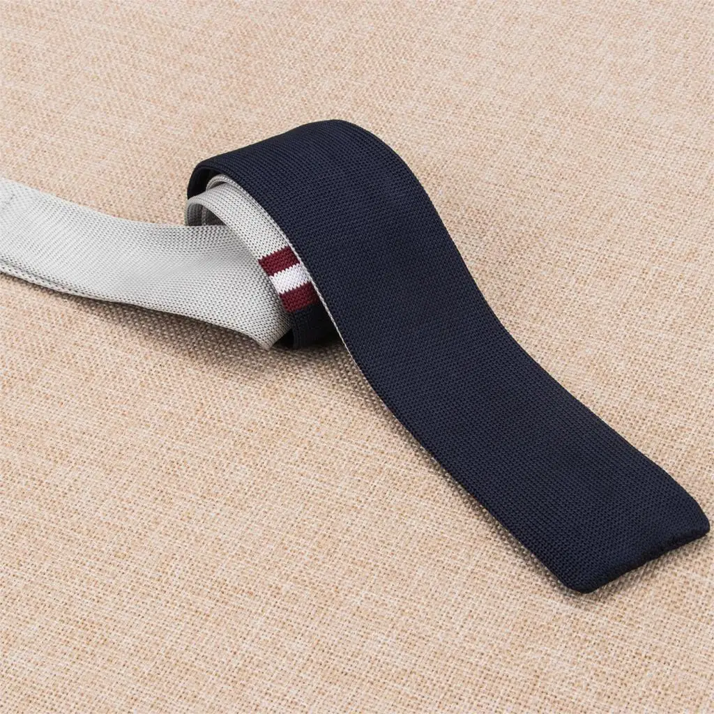 HH-349 Новое поступление 6 см синий обтягивающий вязаный мужской галстук 2017 Hi-Tie