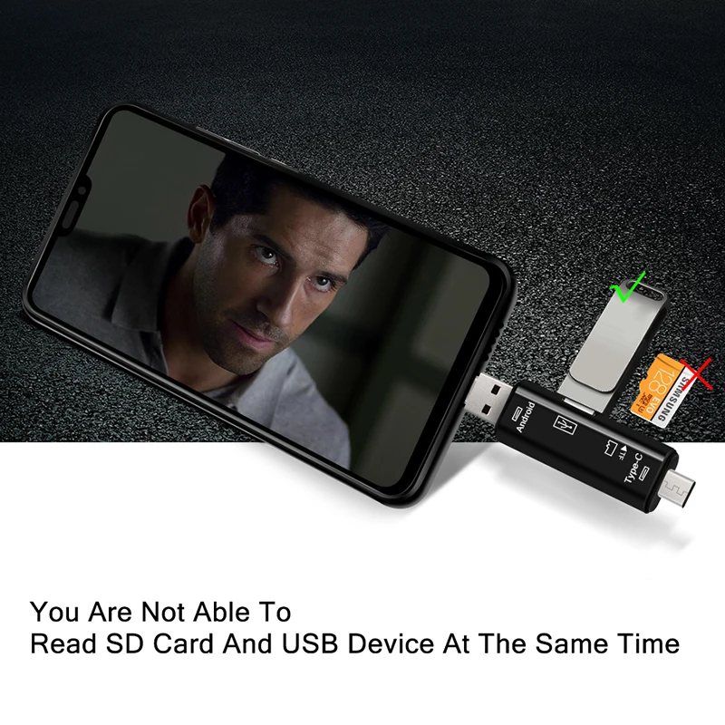 Мульти Micro SD кард-ридер Micro type-C usb-хаб карта памяти адаптер USB-C USB 2,0 коннектор кардридер для ноутбука Mac Andriod