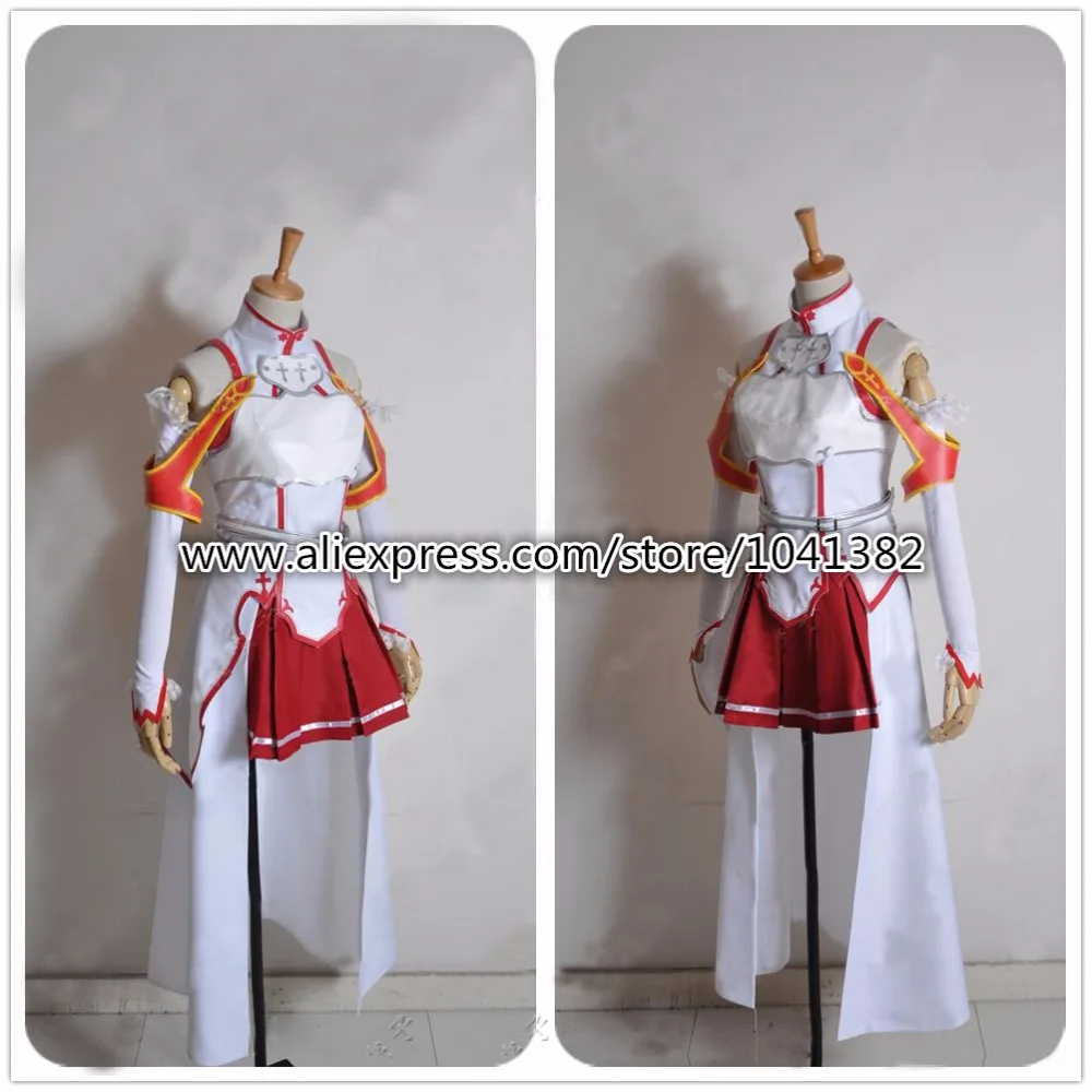 Платье для костюмированной вечеринки в стиле Sword Art Online Asuna Yuuki любой размер по