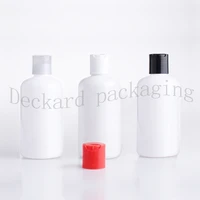 30pcs 250ml white small travel hotel empty pet plastic sample bottle mini oil plastic vial shampoo lotion container