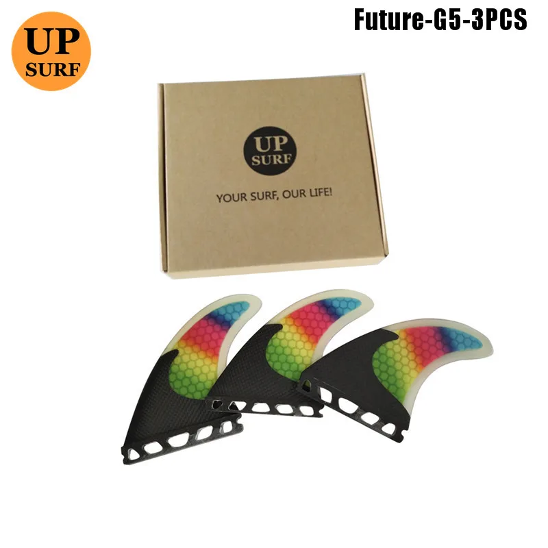 

Surf FutureG5 Fins Fibreglass Colorful Fins Quilhas Surfboard Honeycomb M Size Fin Surfing Fins