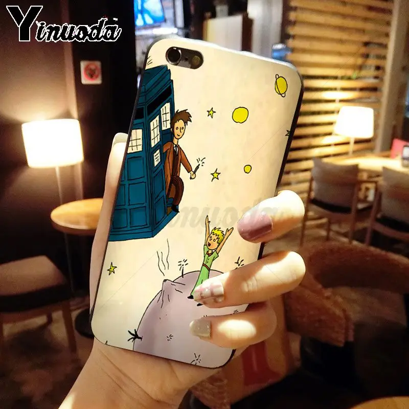 Yinuoda Маленький принц ТПУ черный чехол для телефона iPhone 5 5Sx 6 7 7plus 8 8Plus X XS MAX XR |
