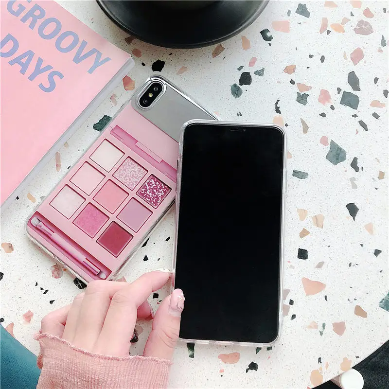 COOLY зеркало для одевания чехол iphone 6 6S 7 8 Plus XS Max XR X задняя крышка девочек Мягкий ТПУ