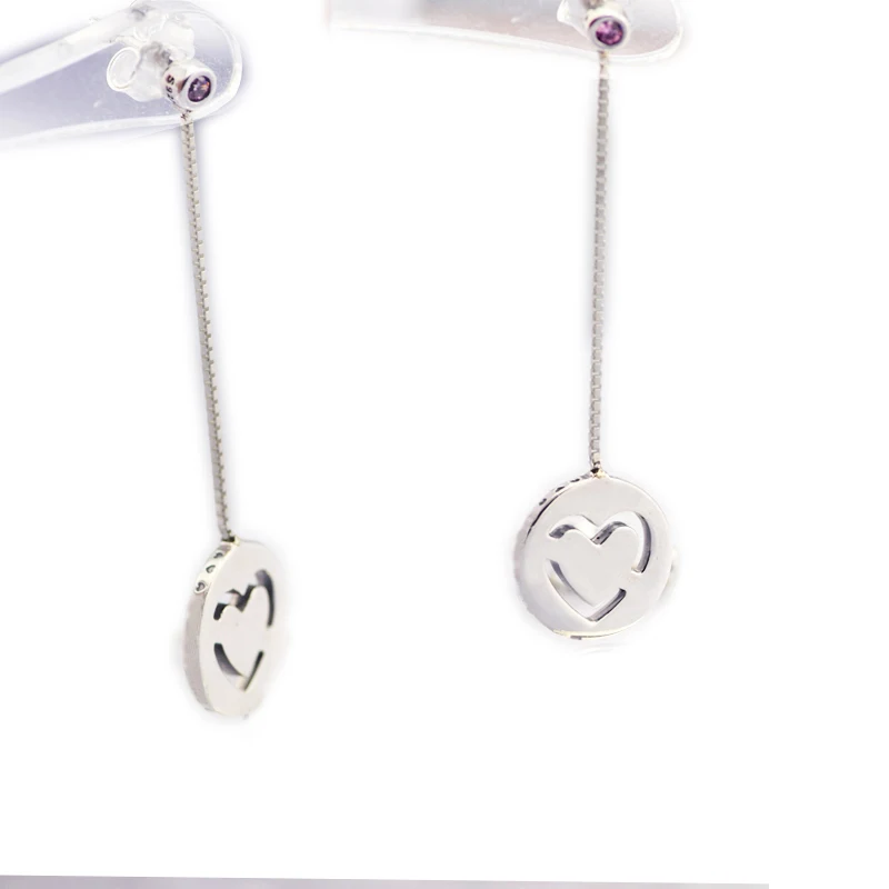 Серьги Pure Love висячие серьги Стерлинговое серебро ювелирные изделия 100% для женщин