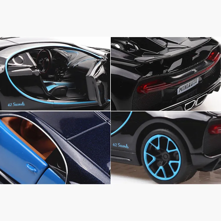 1/32 Scale Bugatti Chiron Литой Сплав оттягивающий автомобиль коллекционная игрушка
