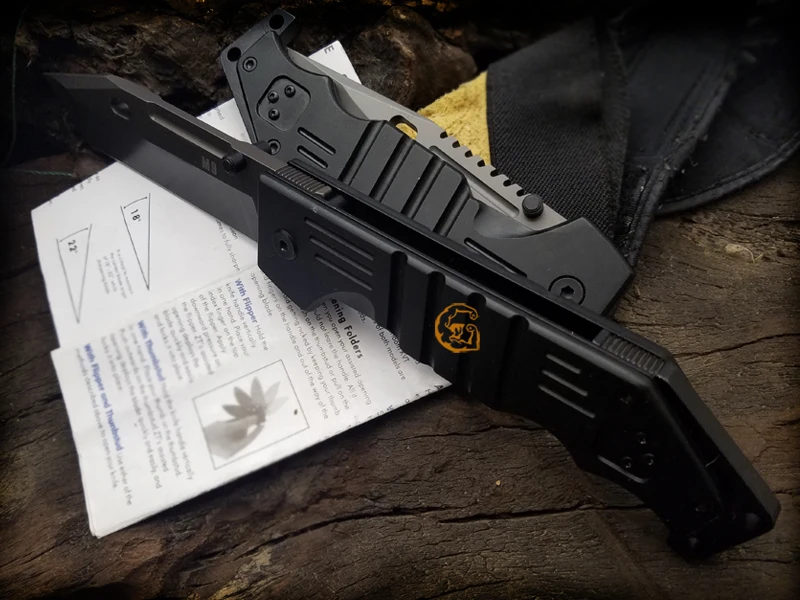 BIGONG M9 выживания складные ножи 440C холодной стали лезвие aerometal ручка Открытый кемпинг ножи