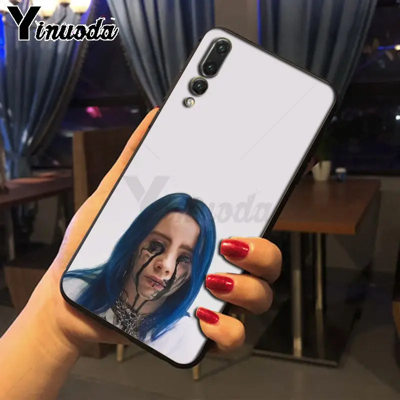 Умный чехол Yinuoda Billie Eilish черный мягкий для телефона huawei mate 10 lite p20lite nova 3i honor 8x mate20 pro