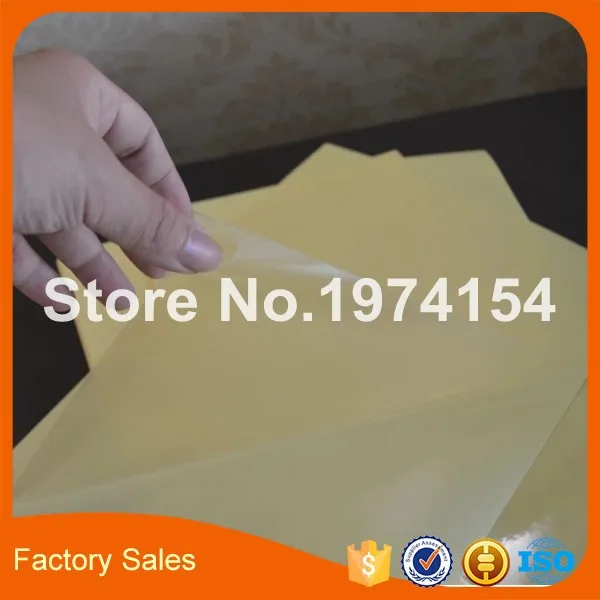 Прозрачные этикетки A4 40 листов прозрачные для лазерного принтера глянцевый