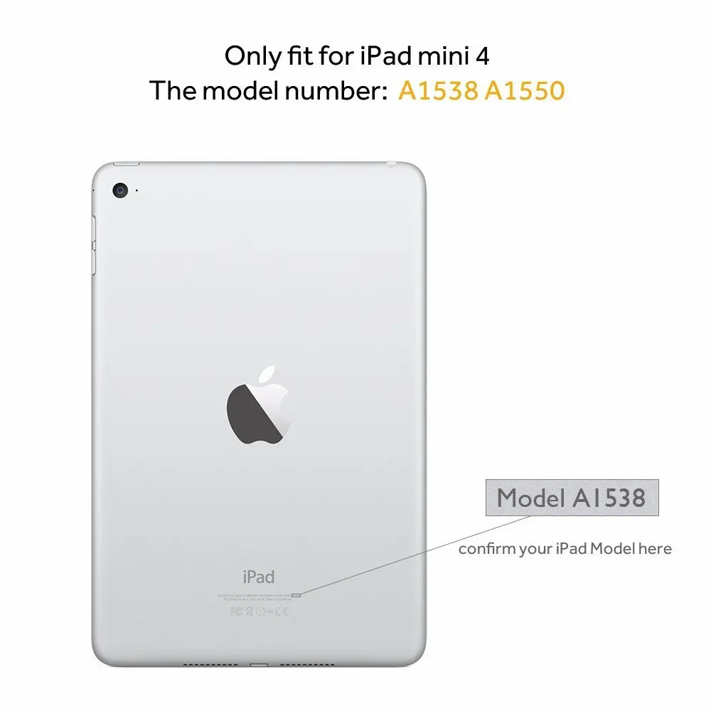 Easyacc для Apple iPad mini 4 Смарт Тонкий Авто спящий/Пробуждение Флип-Чехлы из