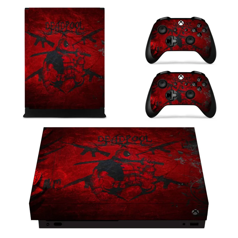 Дэдпул кожи стикера для Microsoft Xbox One X консоли и контроллеры Скины наклейки для Xbox One X кожи винила