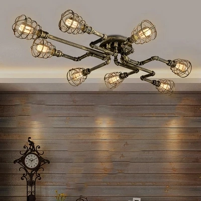 Промышленные люстры светильники осветительные приборы винтажные лампы в стиле