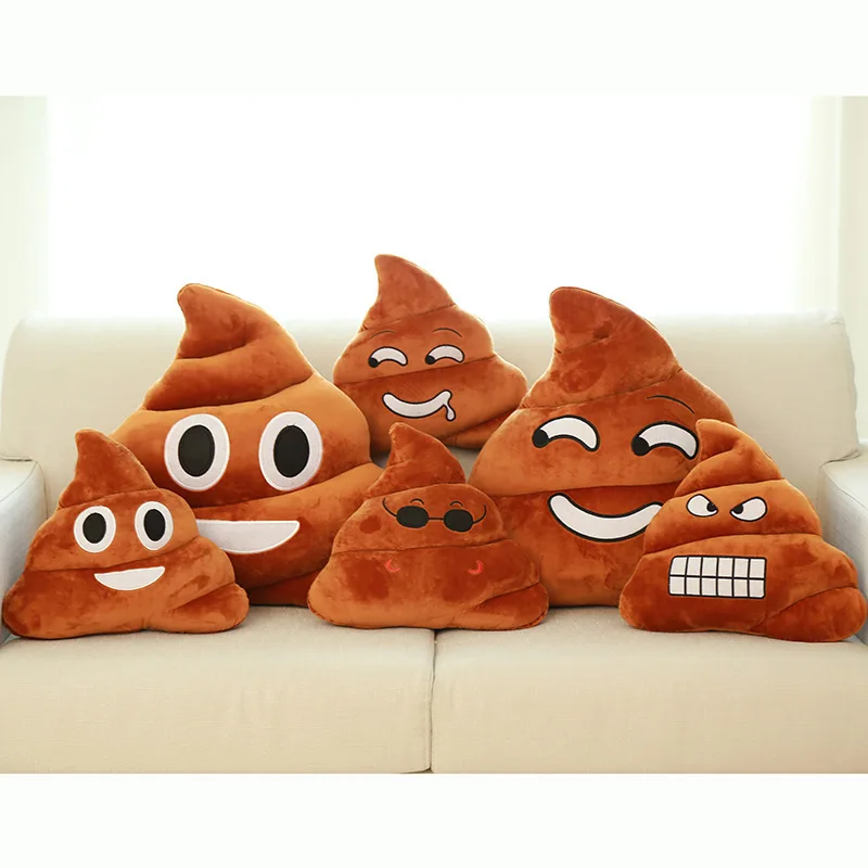 Забавная Подушка Детские подушки Emoji Shit Boster Emotion плюшевые игрушки куклы
