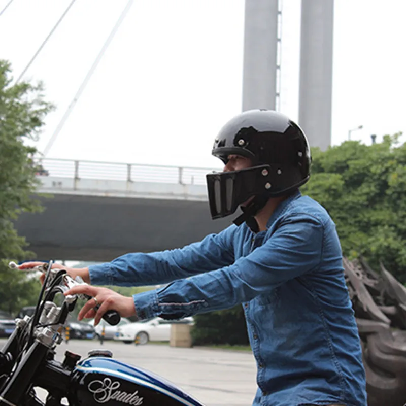 Винтажные шлемы TT CO японский мотоциклетный шлем Томпсона со съемным подбородком