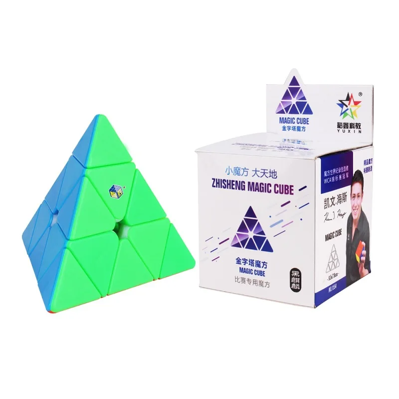 

YUXIN Black-Kirin Pyramid Stickerless Professtional Magic Cube Speed Puzzle Cube Educational Toys Magico Cubo for Children