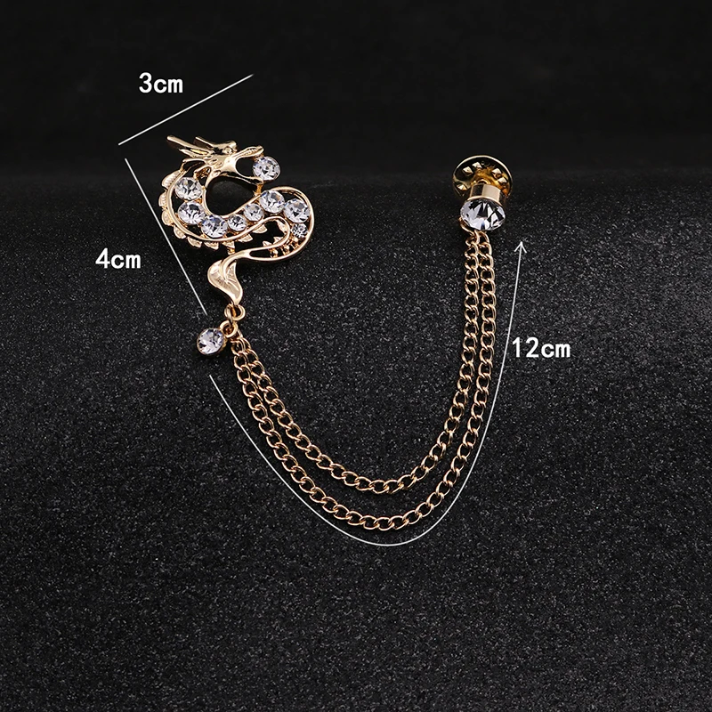 Мужская брошь с кисточкой в виде костюма | Украшения и аксессуары