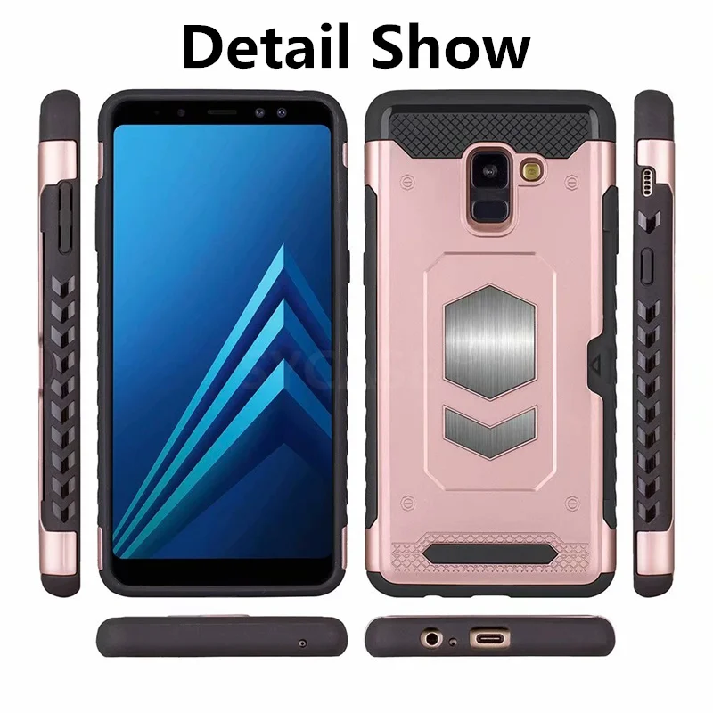 SYCASE многофункциональный чехол-броня для карт в виде ракушки samsung A5 A7 A6 плюс A8 2018 A9