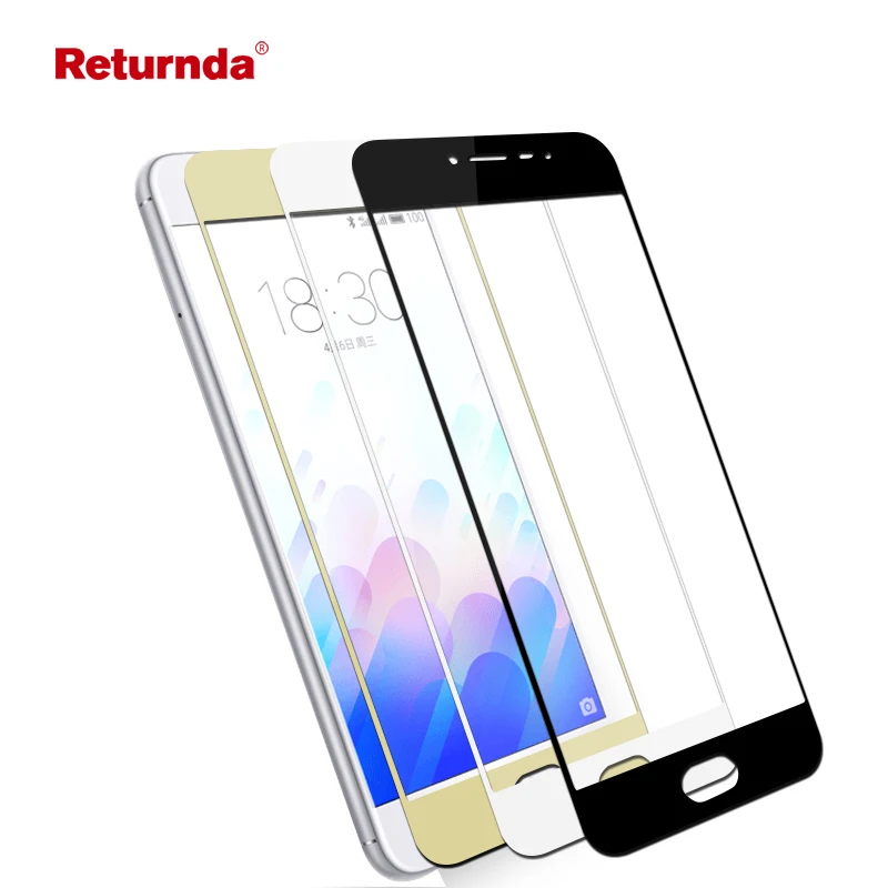 Закаленное стекло 9H для Meizu m3 M5s M5 Note полное покрытие Защита экрана U10 m3s mini