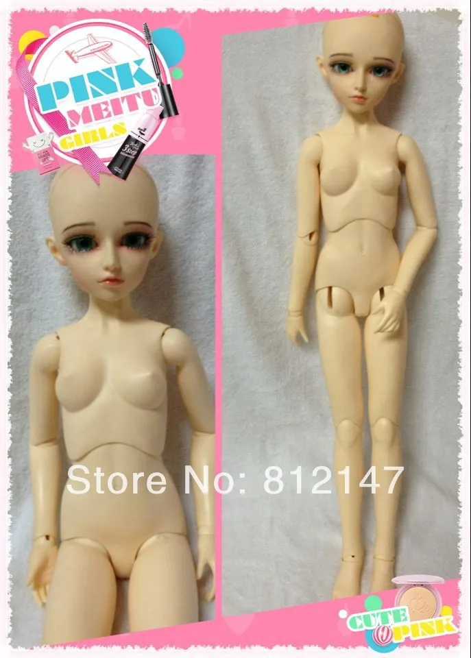 Бесплатная доставка 1/3 (58 см) BJD кукла (включая глаза парики и макияж) Женская |