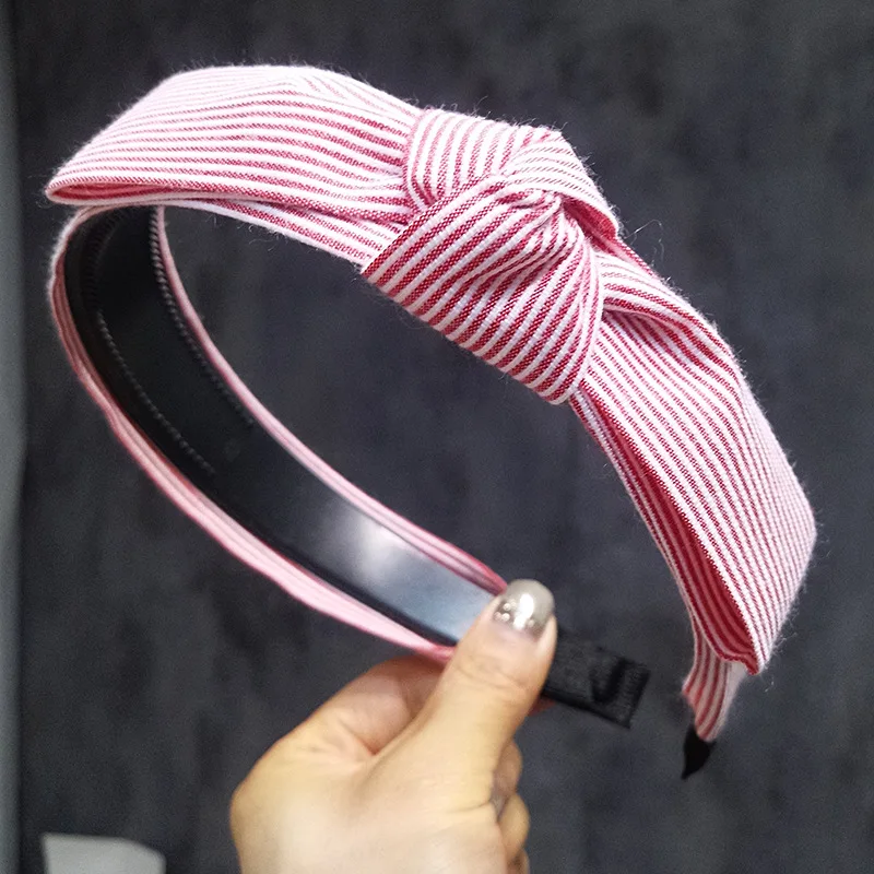 Headband Women Girls Pink Black Hairband Imitation Stripe Hair Accessories Princess Hoop | Украшения и аксессуары