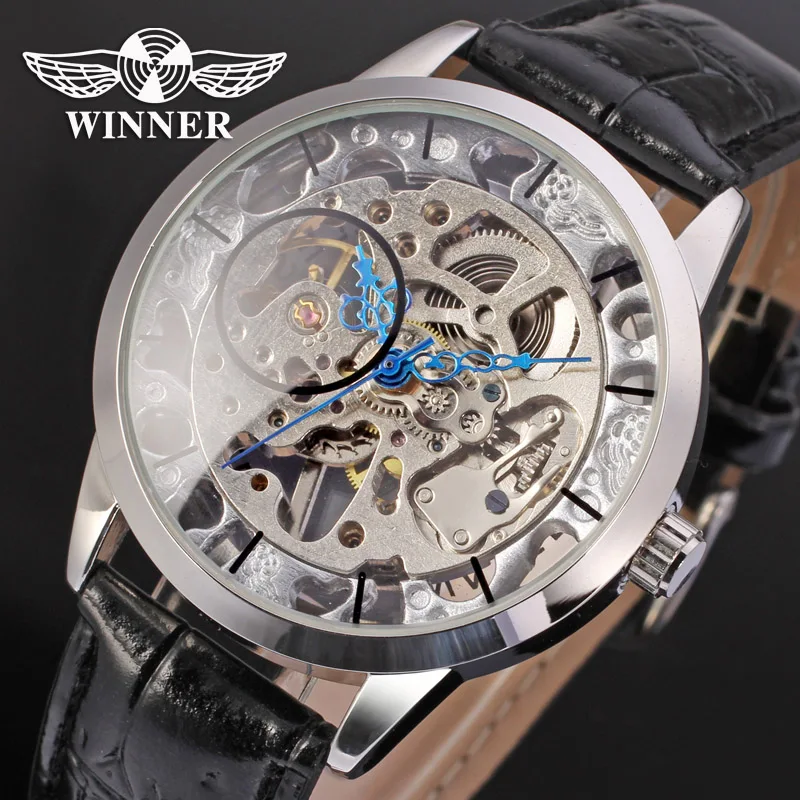 Часы наручные Winner WRG8003M3S1 Мужские механические модные повседневные круглые с