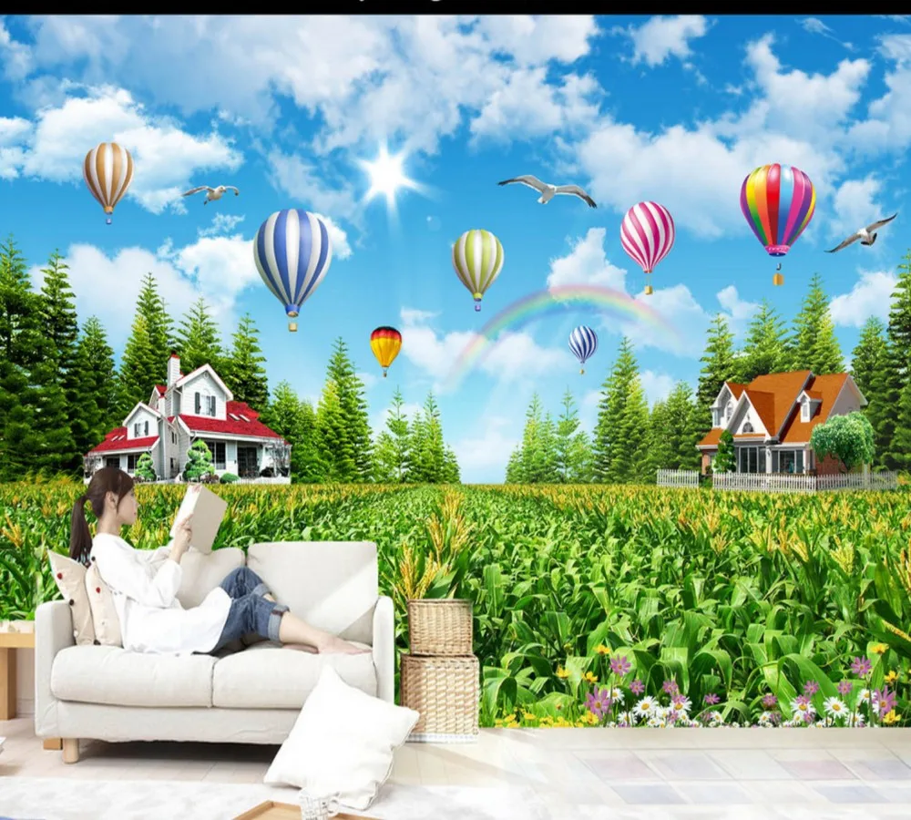 Бесплатная доставка красивый идиллический пейзаж возвращение к природному