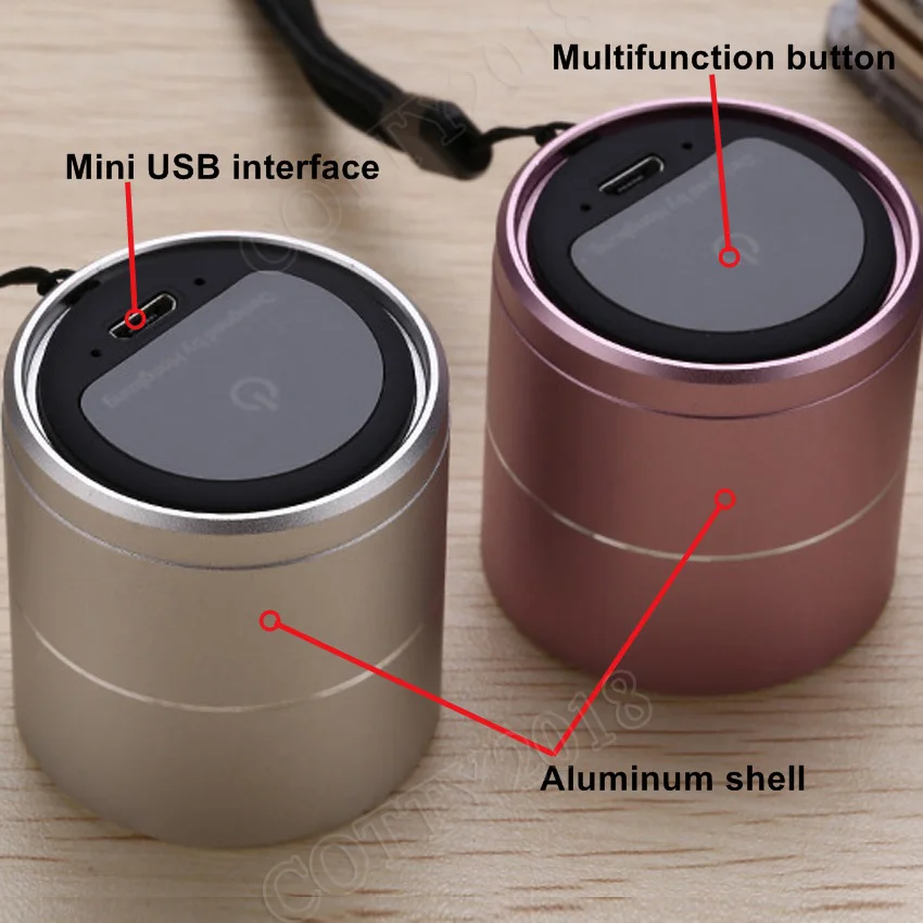 Беспроводной bluetooth динамик Funelego металлический алюминиевый сплав портативный