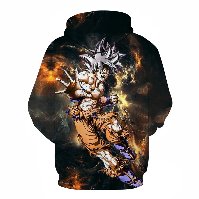 Аниме Dragon Ball Z 3D мужские толстовки с принтом Осенняя женская верхняя одежда Harajuku 3D детская толстовка Гоку толстовки Мужские размеры