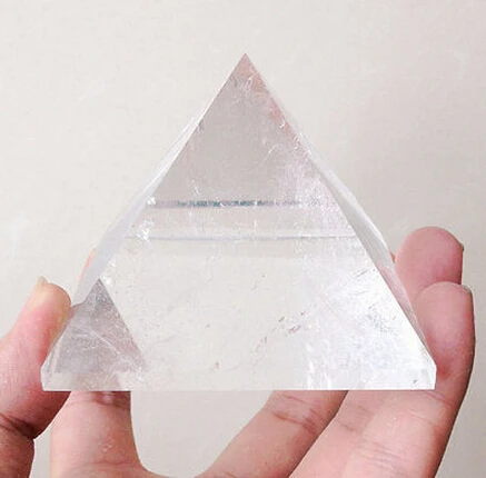 

Chinese natural quartz crystal healing white crystal pyramid