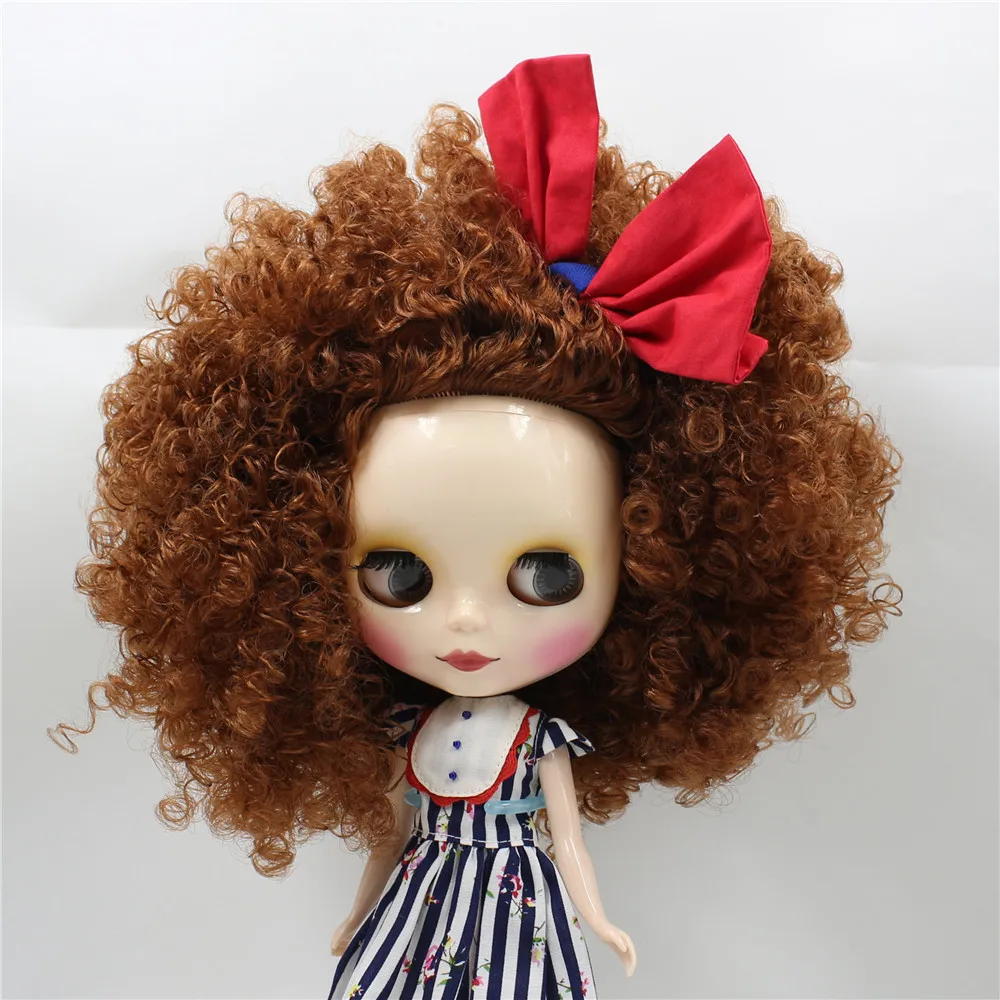 Ледяная фабрика blyth кукла игрушка нормальное тело белая кожа афро каштановые волосы 30 см голая кукла