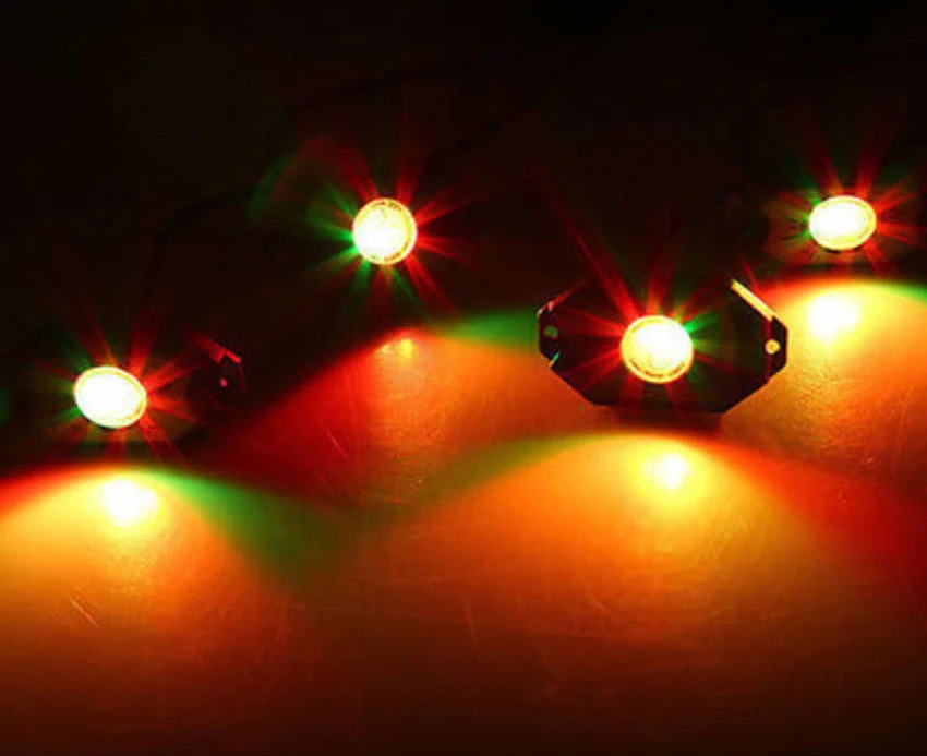 8 шт. RGB светодиодный светильник рок s беспроводной Bluetooth Музыка лодка интерьер морской палубе светильник RGB Accent Pod Комплект водонепроницаемый