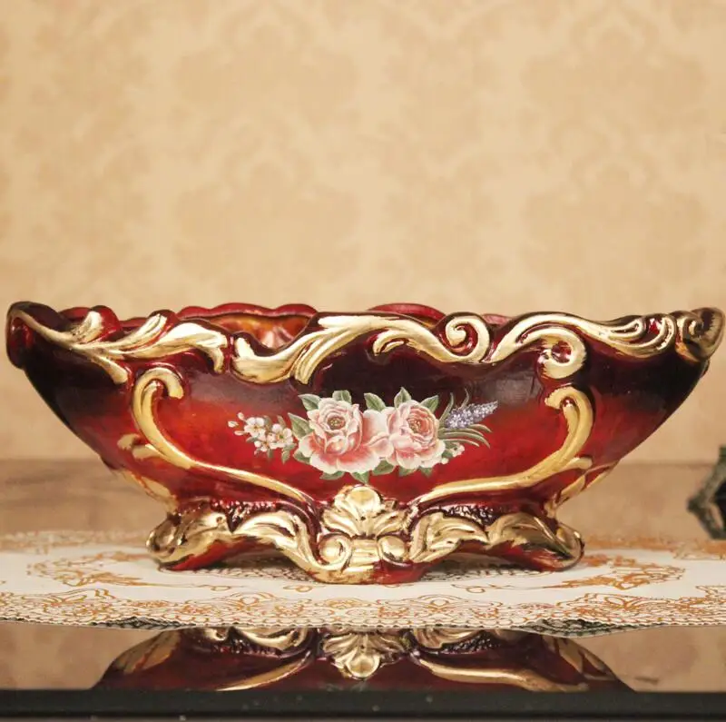 Европейская полимерная ваза + набор искусственных цветов поделки фигурки