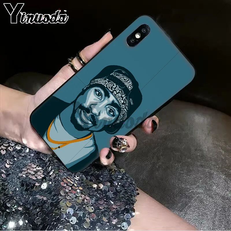 11pro MAX 2Pac Tupac Amaru Shakur Мягкий Силиконовый ТПУ чехол для телефона iPhone 6S 6plus 7 7plus 8 8Plus X Xs