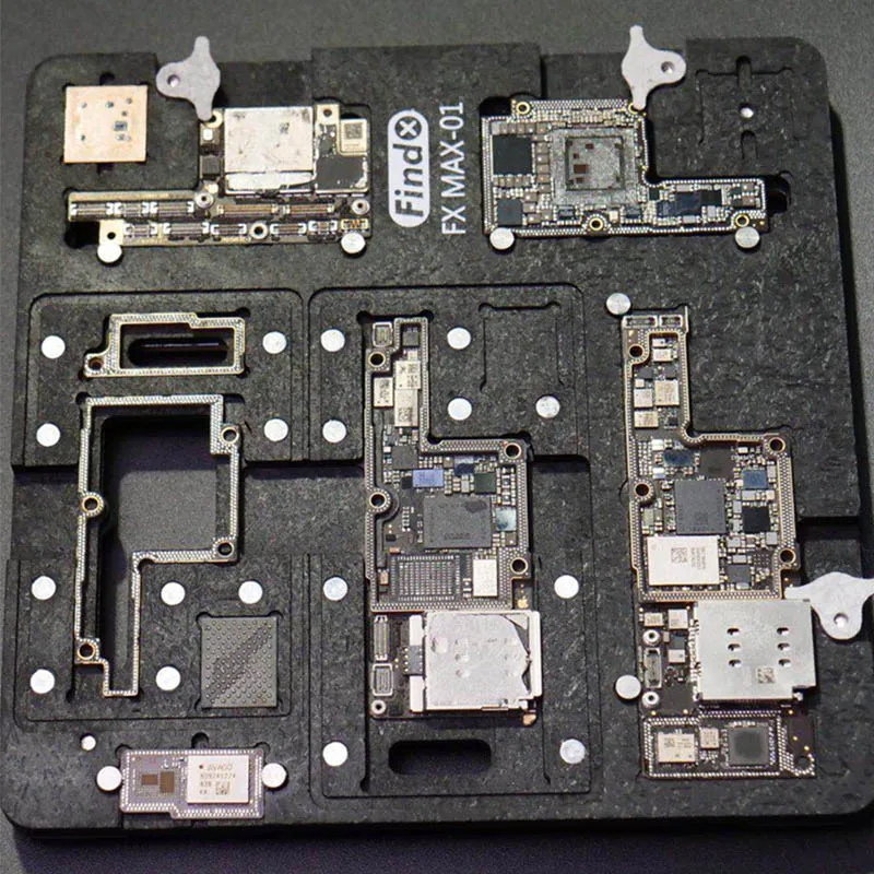 Найти X для iPhone X/XS MAX многофункциональный ремонт материнской платы приспособление средний слой передний/задний BGA трафареты