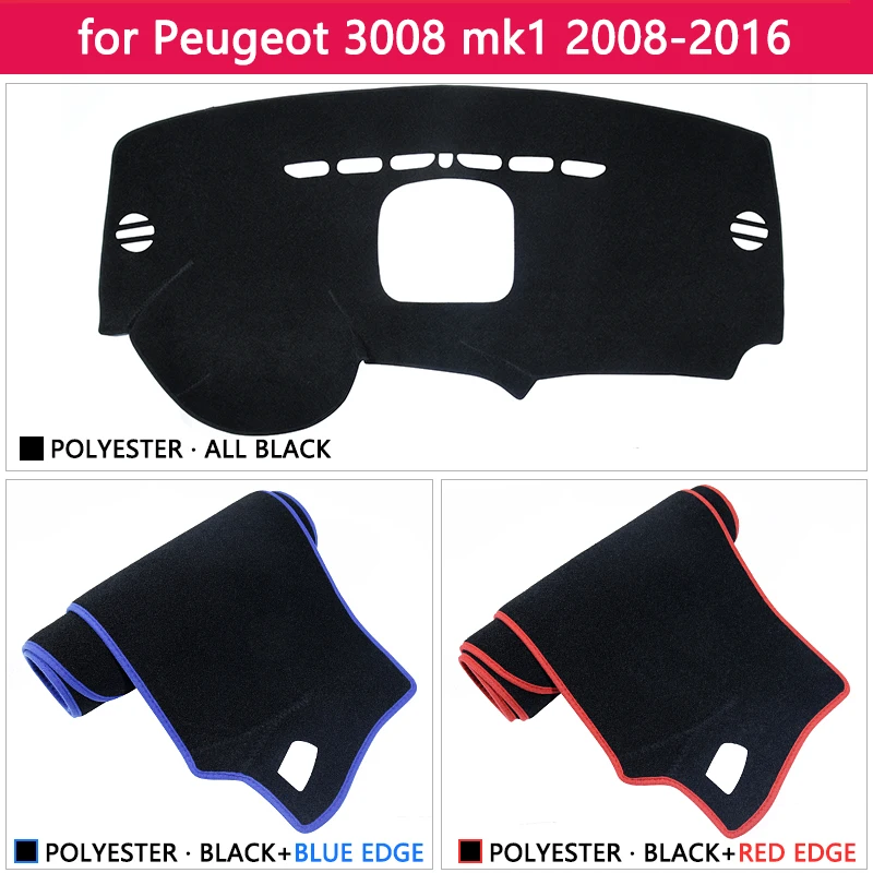 Для Peugeot 3008 2008 ~ 2016 MK1 3008GT GT Противоскользящий коврик для приборной панели защиты