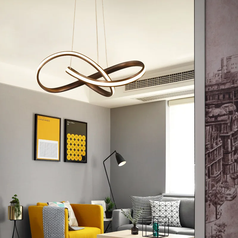 

Modern creative shaped LED chandeliers Living room dining room bedroom study lamp Commercial lighting fixtures