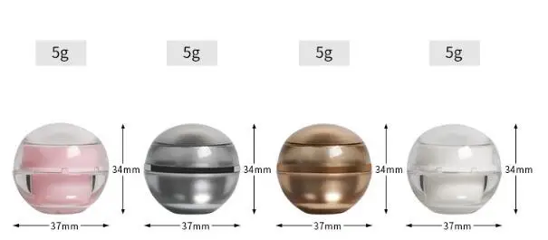 12 шт./лот пустый образец косметики контейнер для крема упаковка 5 г роскошный