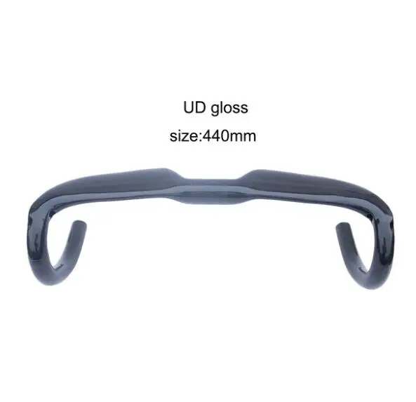 glossy 440mm UD ультра светильник матовая/глянцевая шоссейный углеродный руль для велосипеда из углеродного волокна, руль для шоссейного велосипеда, руль для велосипеда бар 31,8X400/420/440 мм - Цвет: glossy 440mm