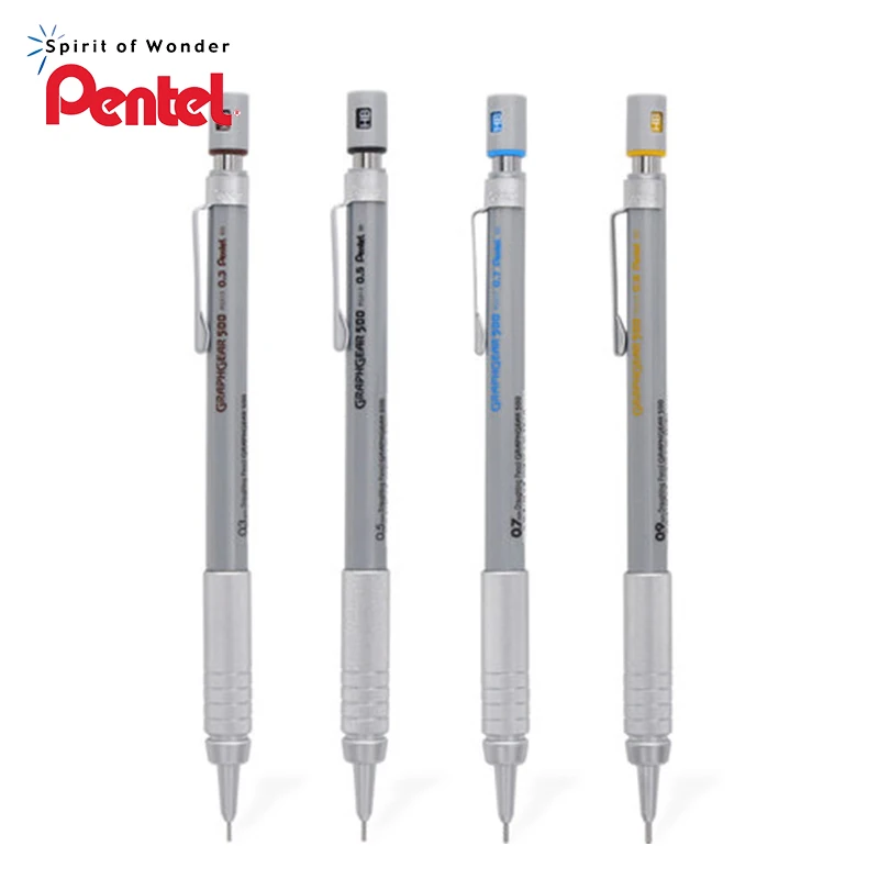Pentel PG515 PG513 PG517 PG519 металлический скраб для рисования механический карандаш 0,3 мм 0,4 мм 0,5 мм 0,7 мм 0,9 мм