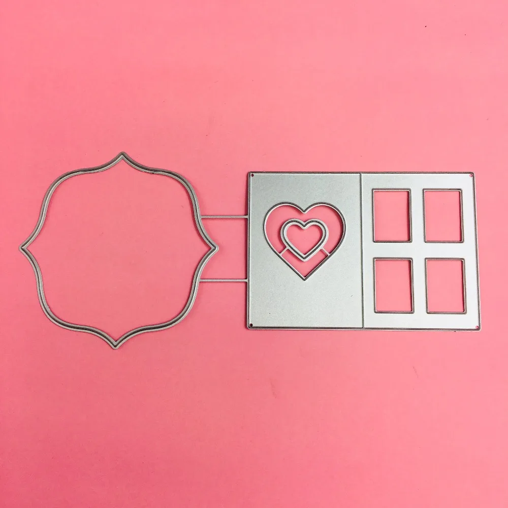 3D рамка коробка ворот Металл Любовь трафареты для пресс-формы для DIY Скрапбукинг штамп/фото украшение для альбома тиснение бумажные карточки ручной работы